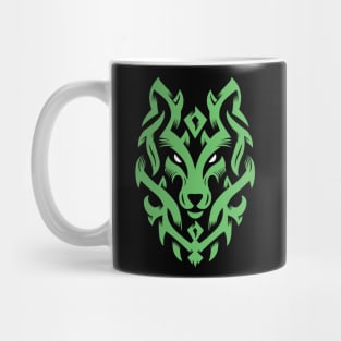 Wolf Tribal Ornament lovely blend drawing cute cool colorful Design Mug